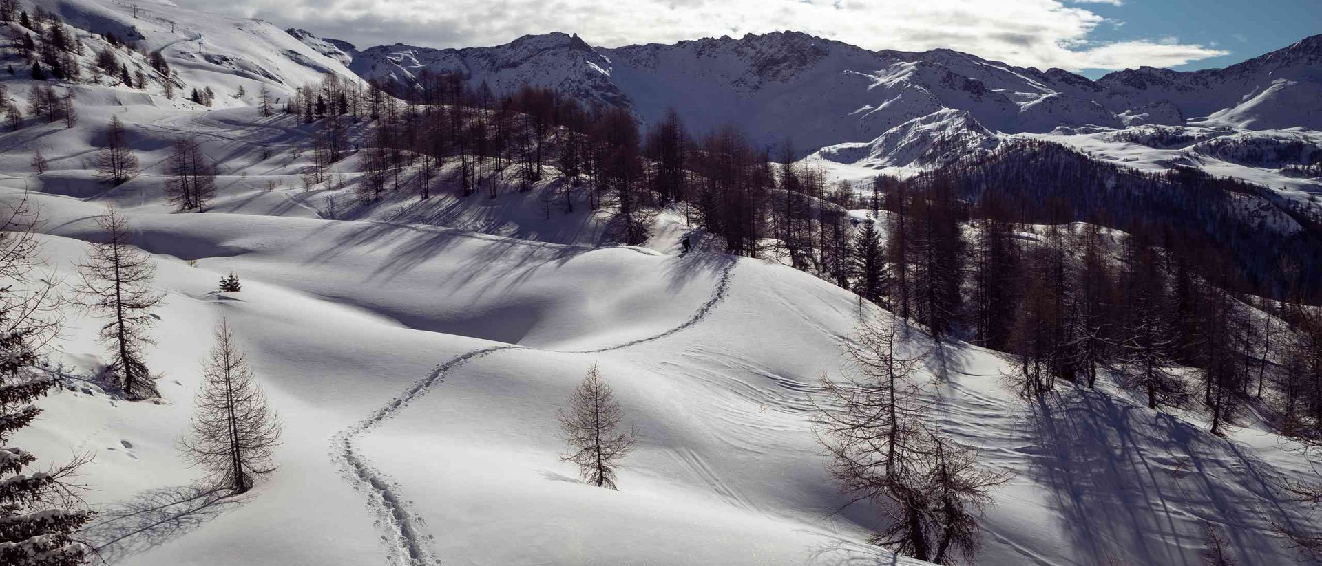 Escursione con le racchette da neve alla Cappella di San Domenico Savio